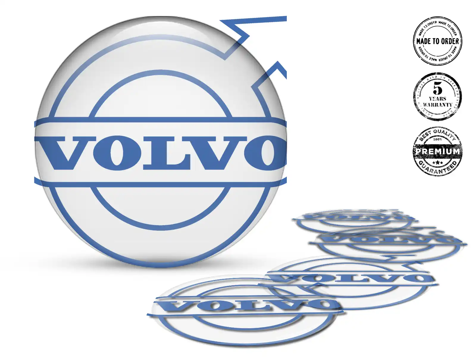 Volvo Calcomanía de Aro Estilo Edición de Cúpula Premium